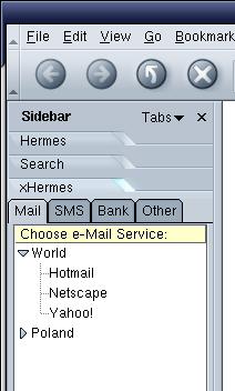 xHermes: Mozilla Sidebar Tab