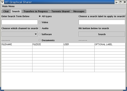 Search Pane